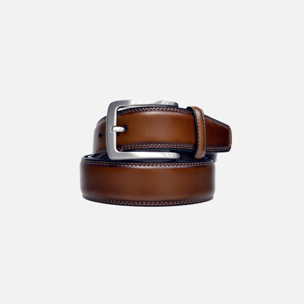 Valente Classic Leather Belt Brown / 44