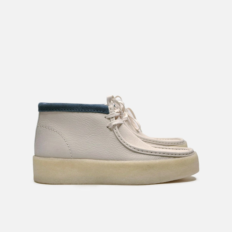 All white clarks wallabees clearance