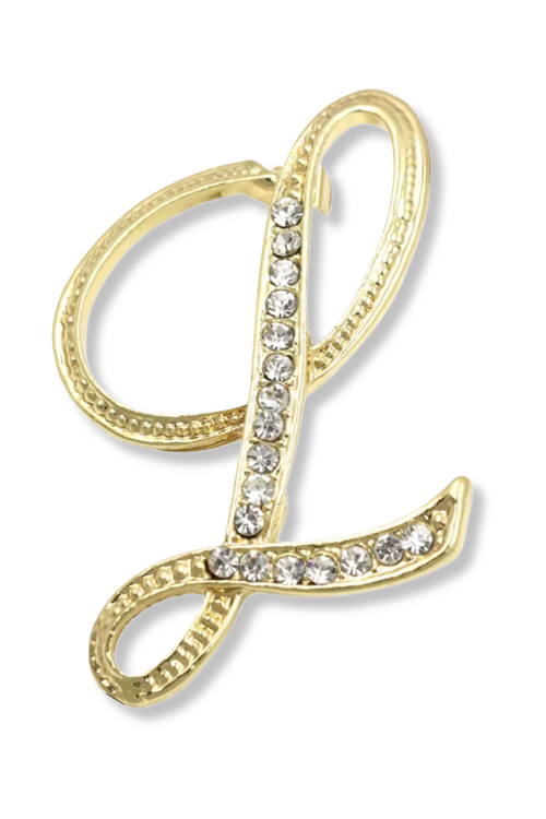Brady Alphabet Lapel Pin Brooch