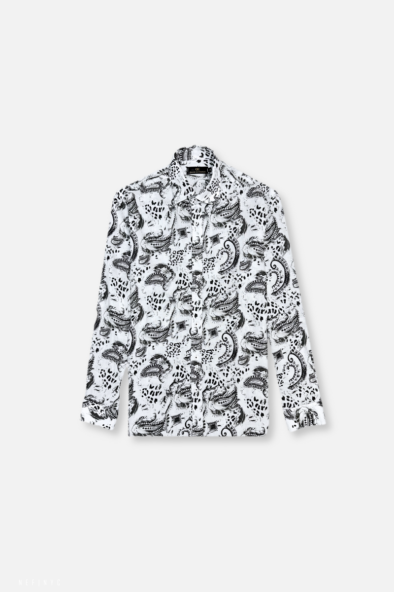 Dantin Roll Tab Linen Shirt