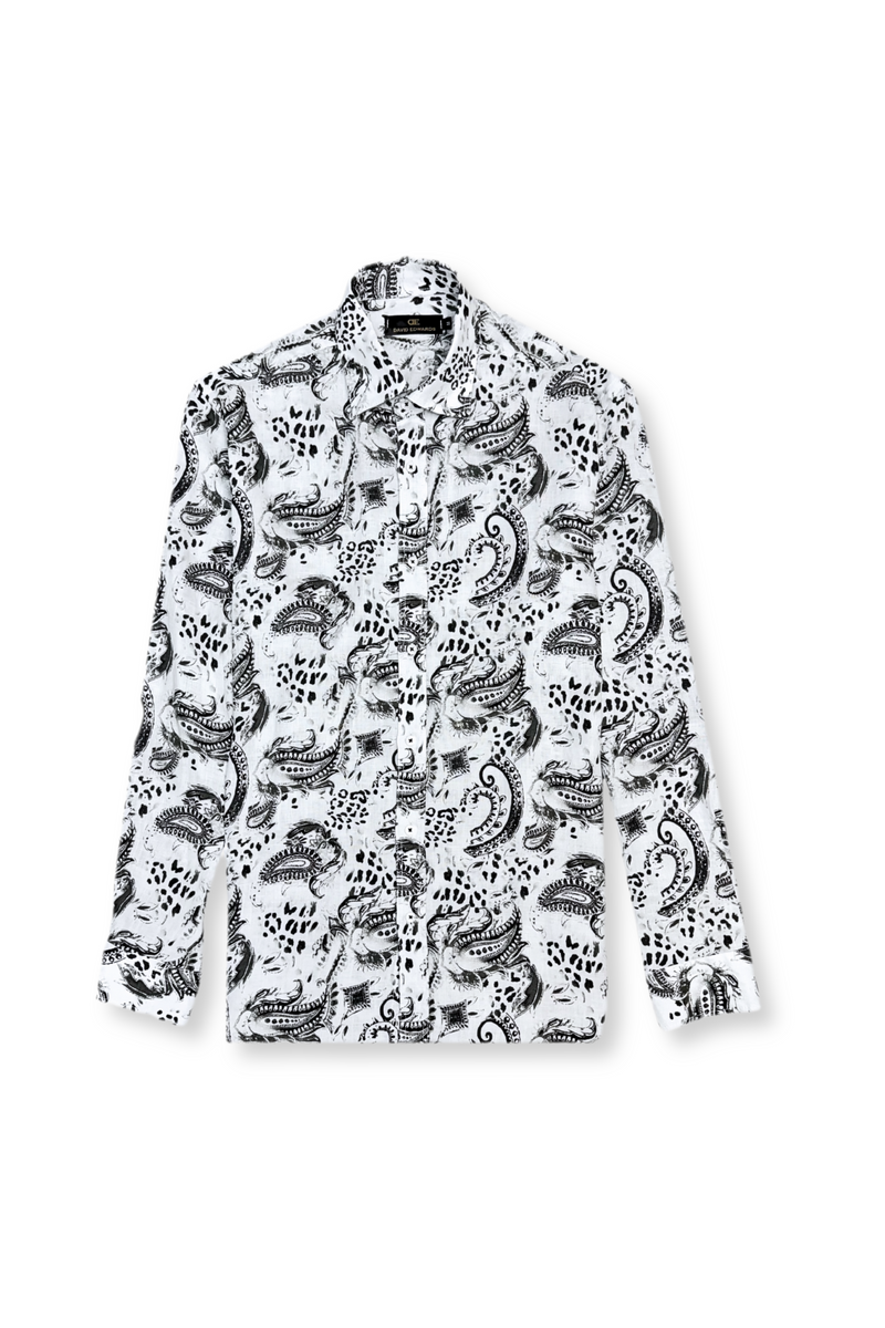 Dantin Roll Tab Linen Shirt