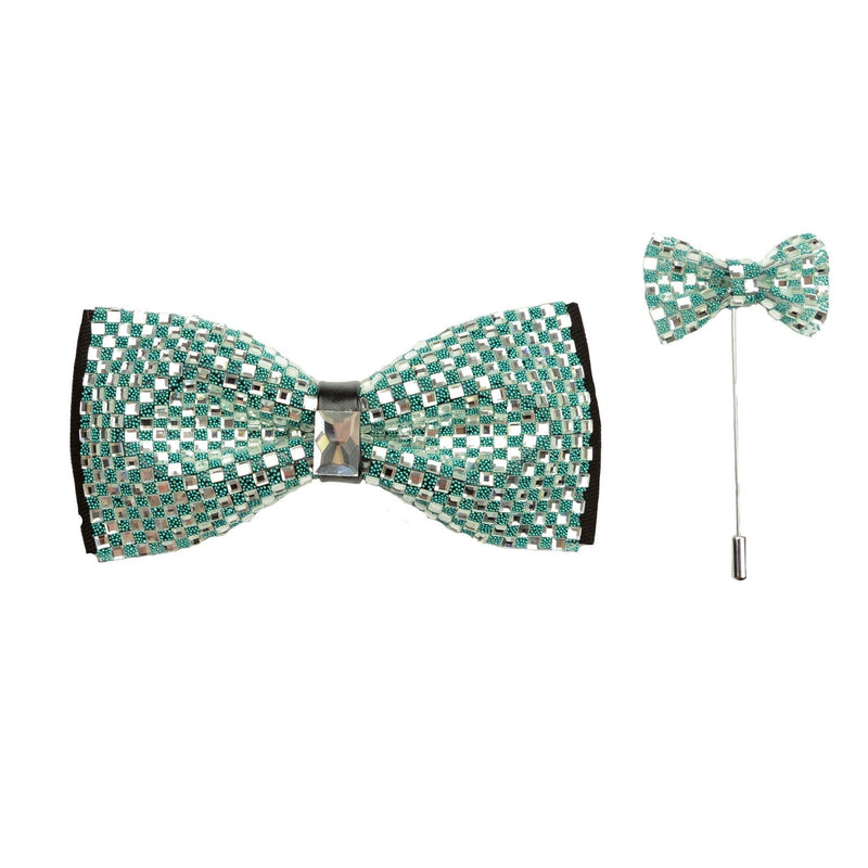 2 Piece Rhinestone Bow Tie - New Edition Fashion