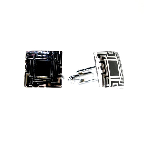 Curf Square Two Tone Cuff Links