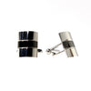 Court Rectangle Two Tone Cuff Links