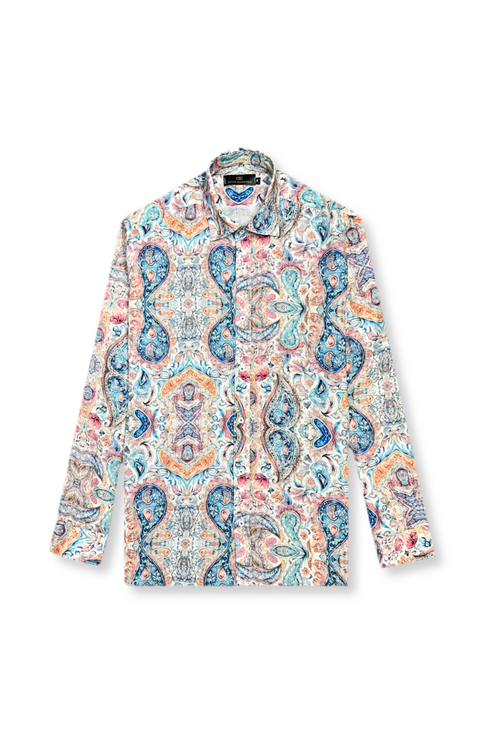 Dahler Roll Tab Linen Shirt