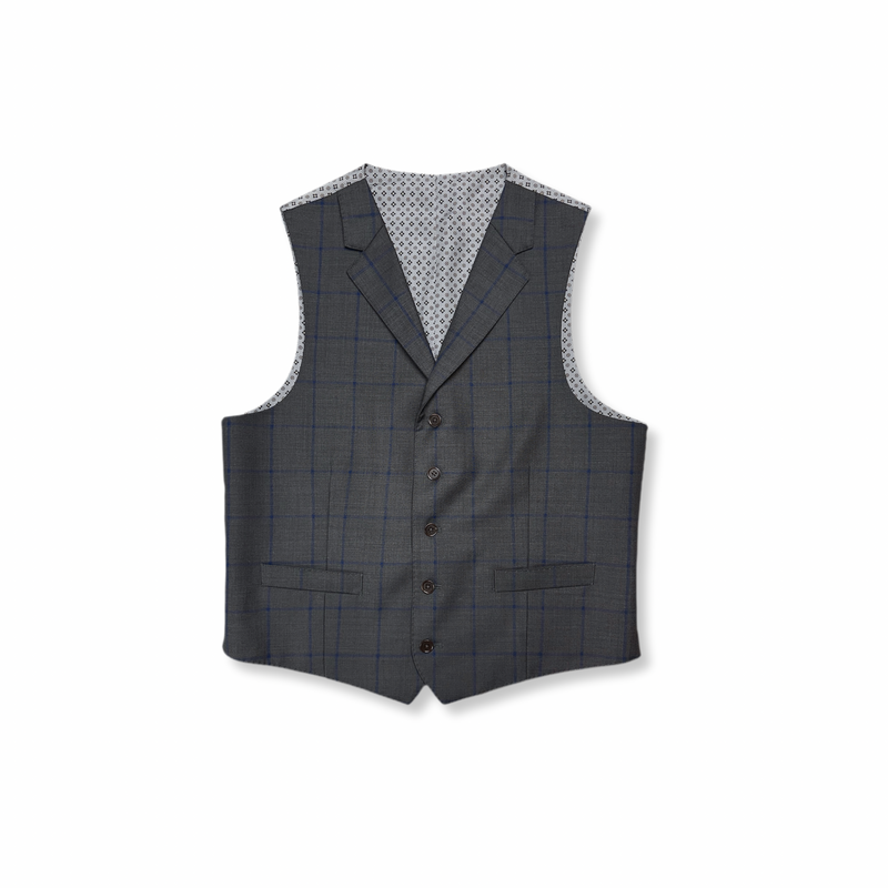 Vedrillo Windowpane Vested Suit