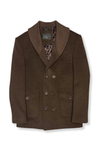 Donato Insulated Wool Blend Shawl Coat