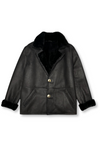 Dillinger Leather Shearling Overcoat Jacket