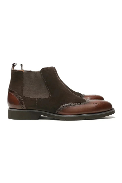 Delmont Wingtip Ankle Boots