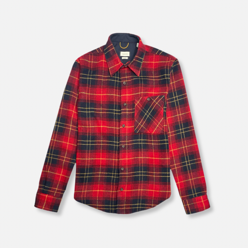 Viscardi Plaid Flannel Shirt