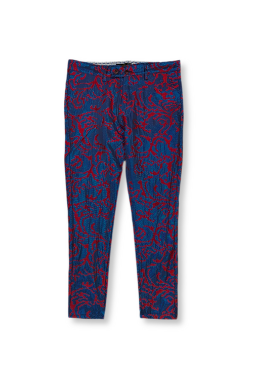 Duell Skinny Cropped Foil Pants