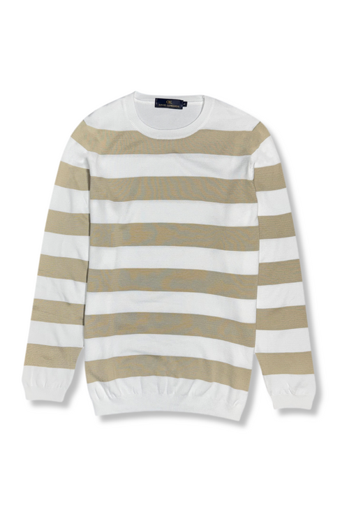 Delaney Striped Crewneck Sweater