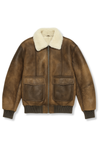 Darga Leather Shearling Flight Jacket