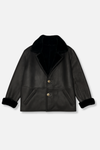 Dillinger Leather Shearling Overcoat Jacket