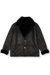 Dillinger Leather Shearling Overcoat Jacket