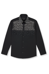 Baran Rhinestone Slim Fit Stretch Shirt