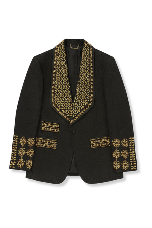 Bosco Rhinestone Shawl Blazer