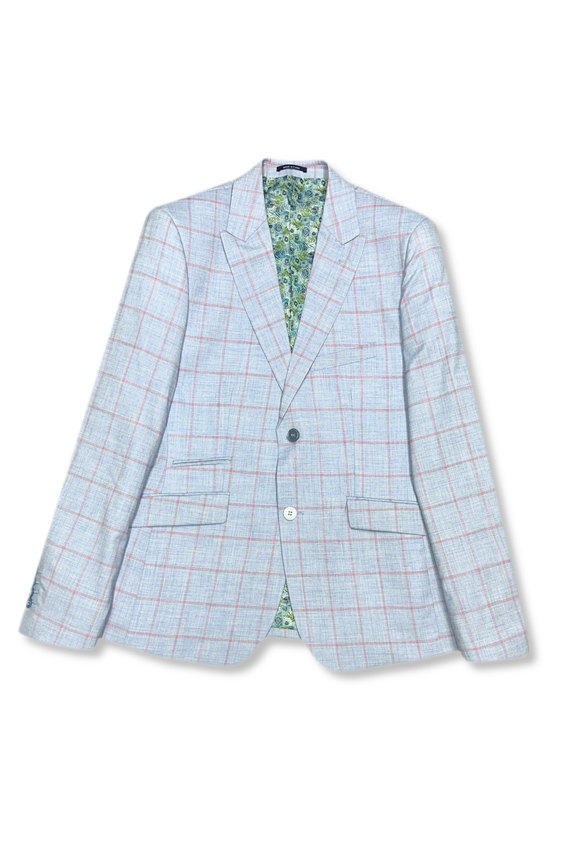 Fanucci Windowpane Vested Suit
