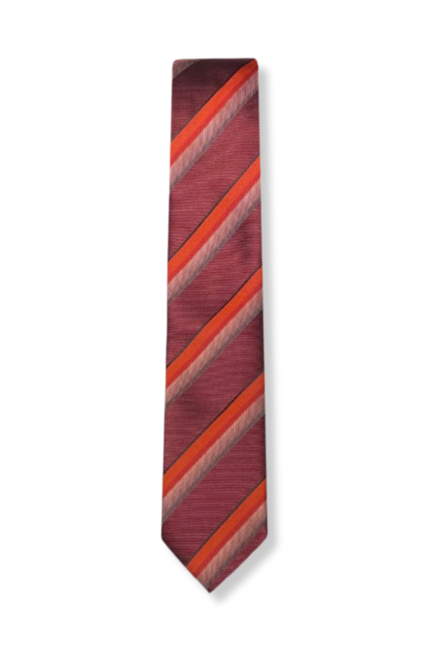 Bukhari Skinny Striped Tie