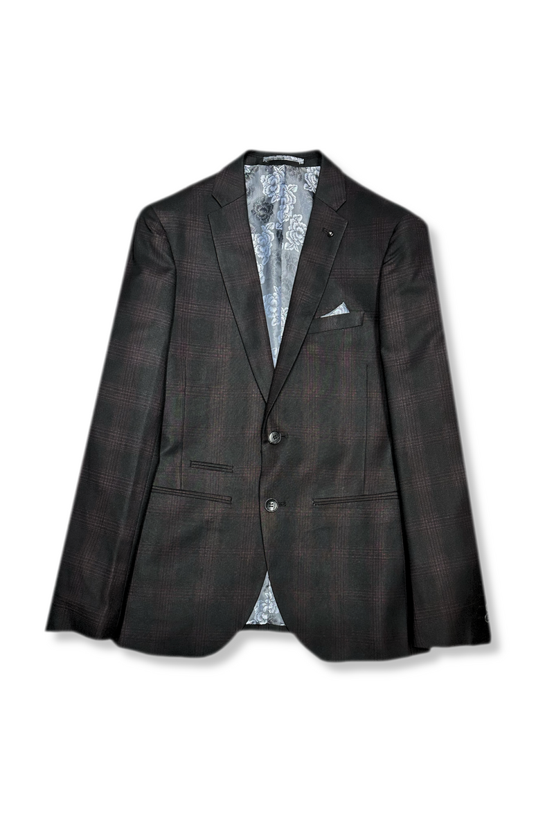 Adams Plaid Slim Suit