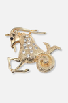 Grok Capricorn Lapel Pin Brooch