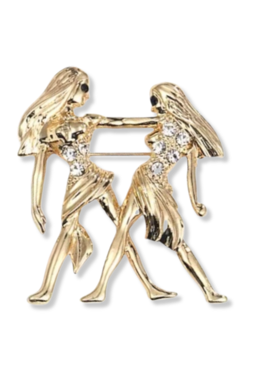 Grok Gemini Lapel Pin Brooch