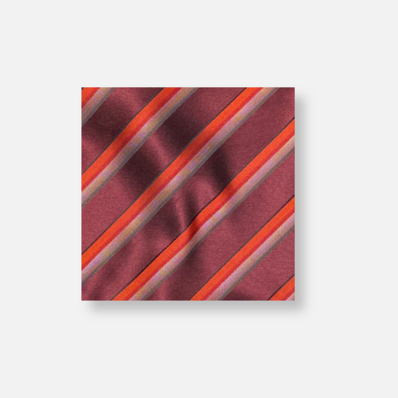 Bukhari Striped Pocket Square