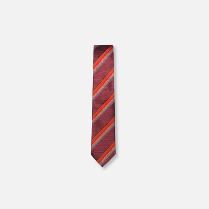 Bukhari Skinny Striped Tie