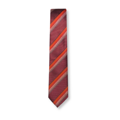 Bukhari Skinny Striped Tie