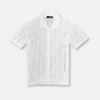 Darius Crochet Polo Cardigan