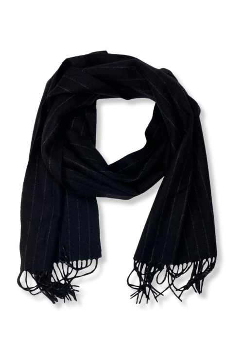 Vasco Striped Wool Scarf