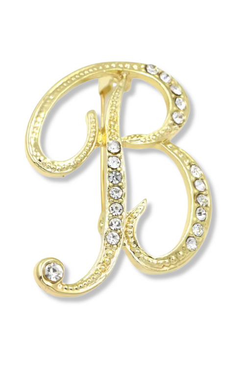 Brady Alphabet Lapel Pin Brooch