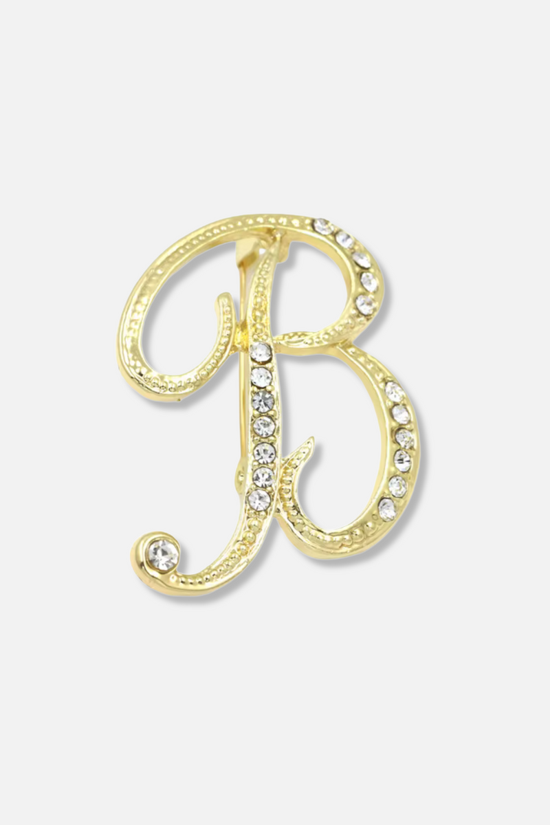 Brady Alphabet Lapel Pin Brooch