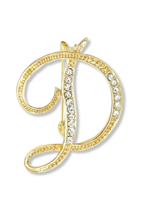 Brady Alphabet Lapel Pin Brooch