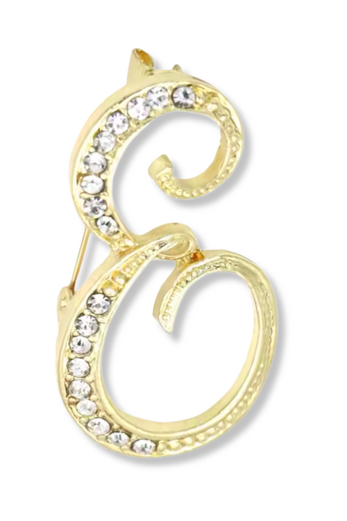 Brady Alphabet Lapel Pin Brooch