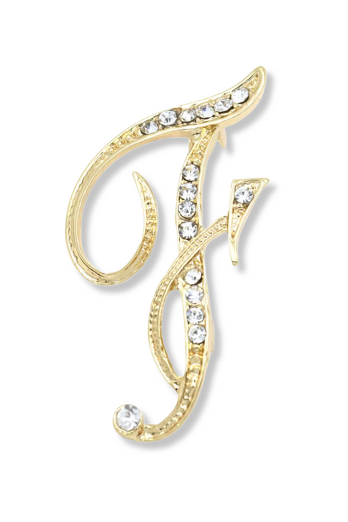 Brady Alphabet Lapel Pin Brooch