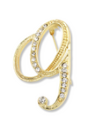 Brady Alphabet Lapel Pin Brooch