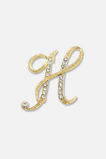 Brady Alphabet Lapel Pin Brooch
