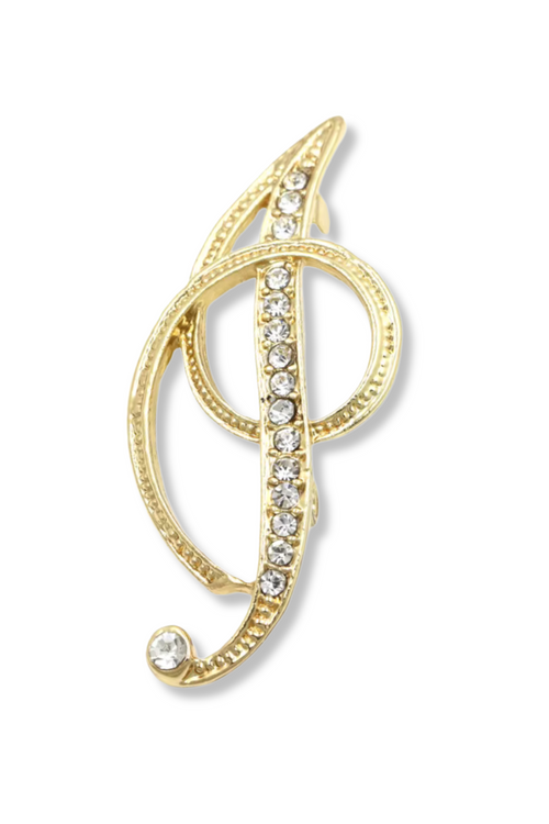Brady Alphabet Lapel Pin Brooch