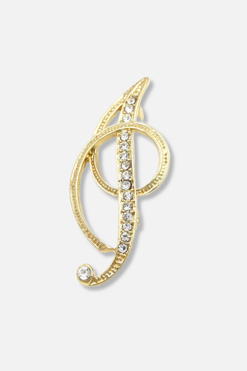 Brady Alphabet Lapel Pin Brooch