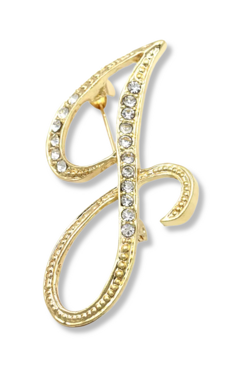 Brady Alphabet Lapel Pin Brooch