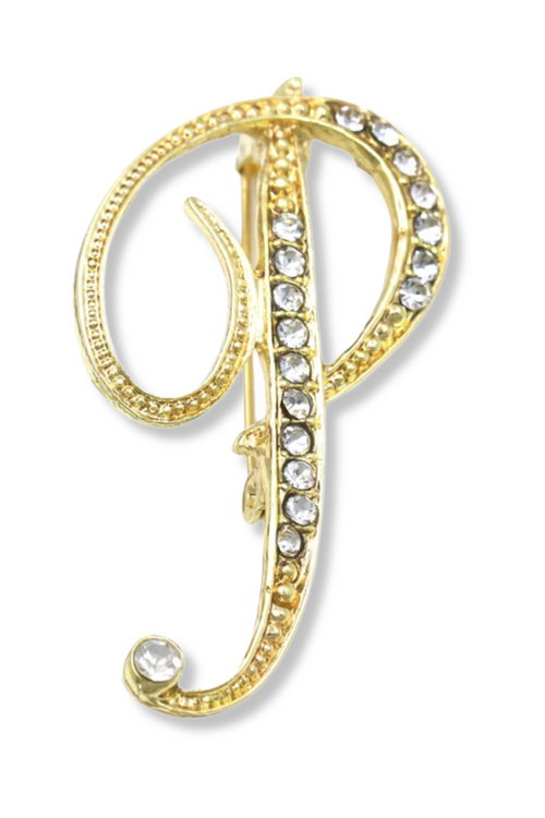 Brady Alphabet Lapel Pin Brooch