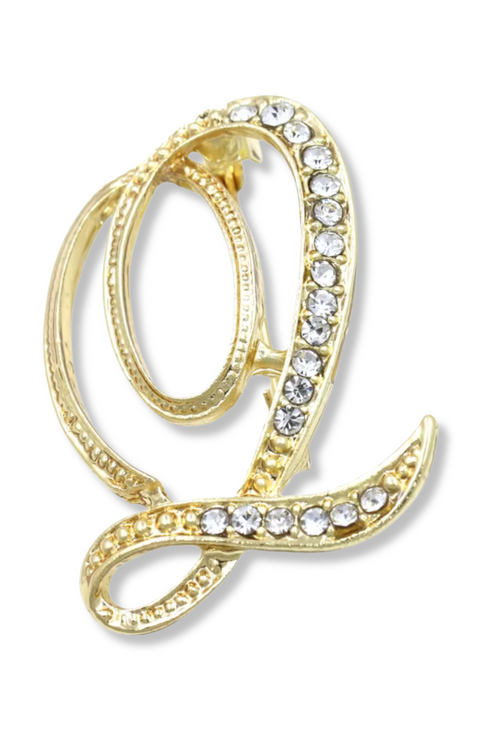 Brady Alphabet Lapel Pin Brooch
