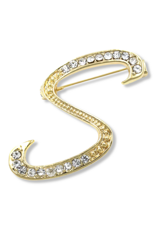 Brady Alphabet Lapel Pin Brooch