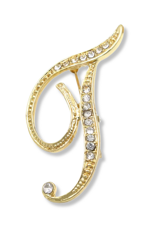Brady Alphabet Lapel Pin Brooch