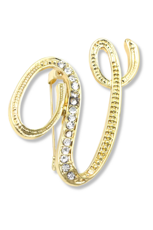 Brady Alphabet Lapel Pin Brooch