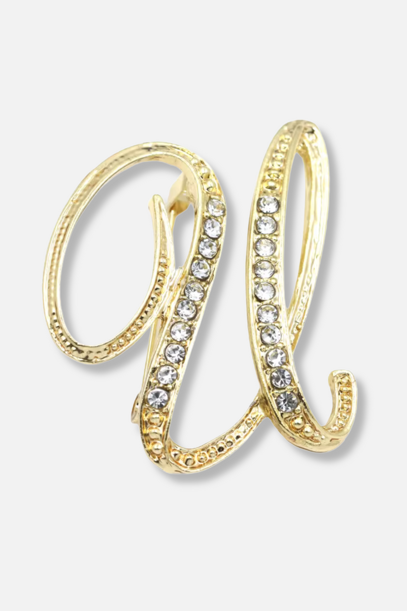 Brady Alphabet Lapel Pin Brooch