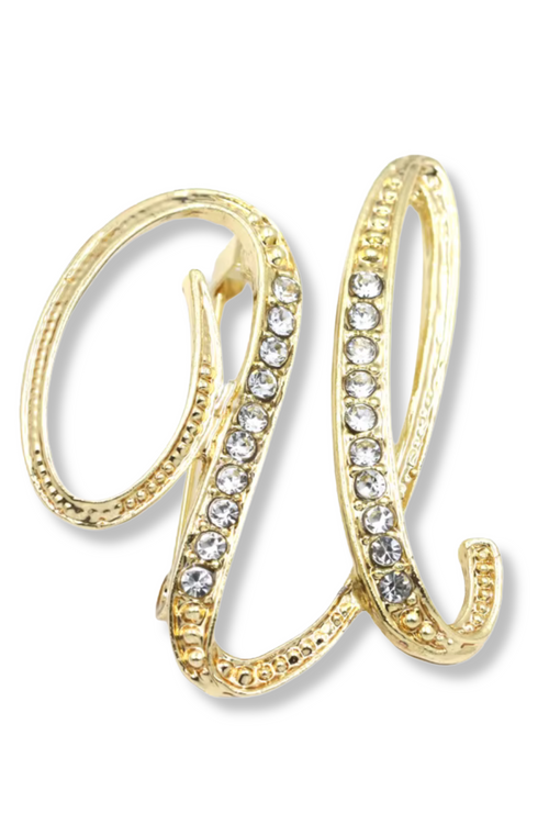 Brady Alphabet Lapel Pin Brooch