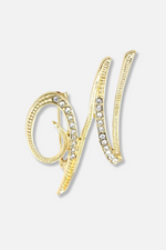 Brady Alphabet Lapel Pin Brooch