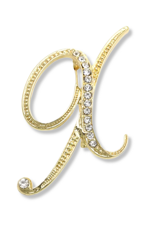 Brady Alphabet Lapel Pin Brooch